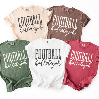 Football Hallelujah - Comfort Colors - Sunfire Tees