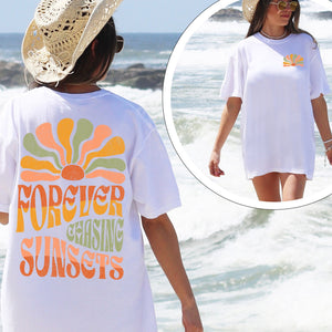 Forever Chasing Sunsets NEW - CC white - Sunfire Tees