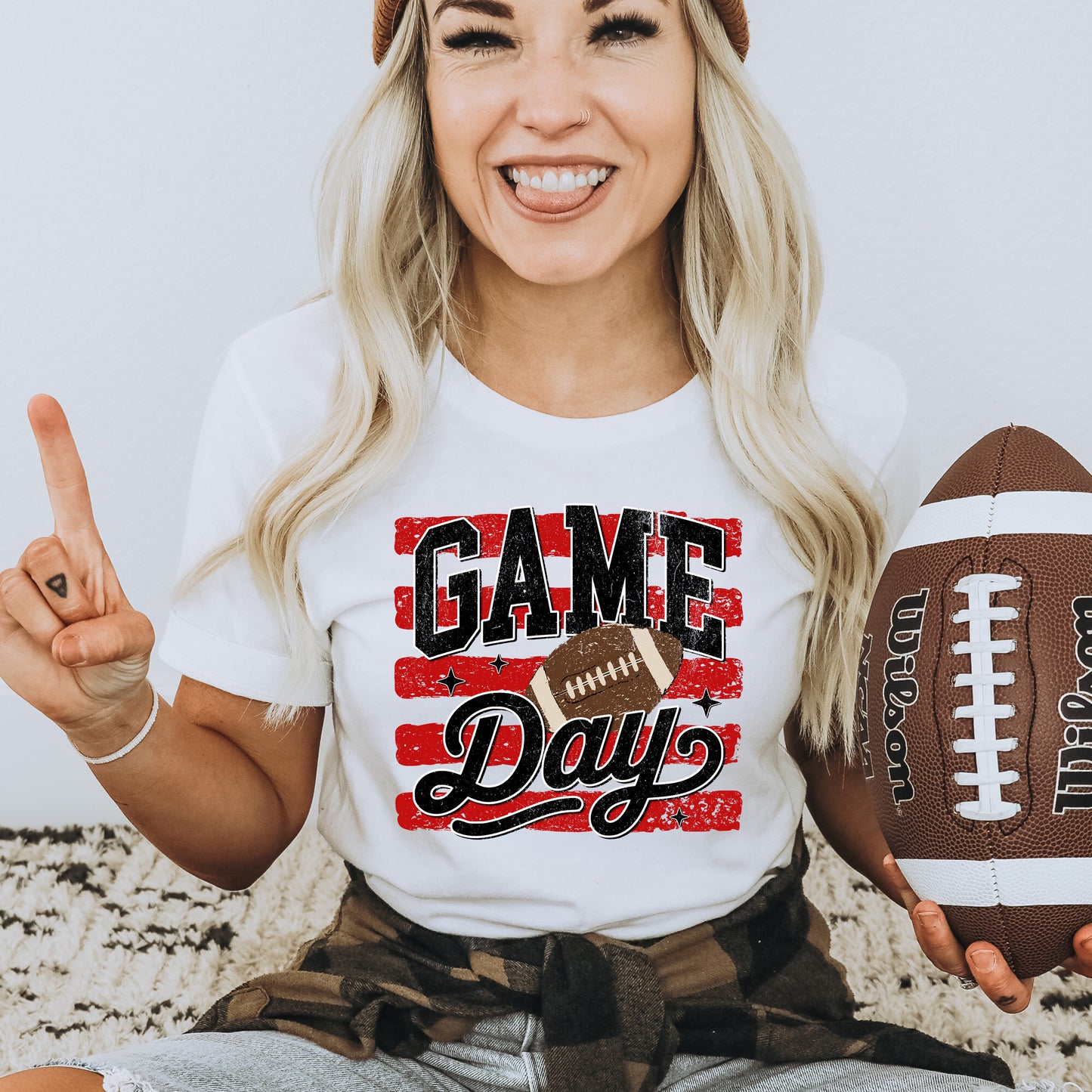 Game Day Football - White