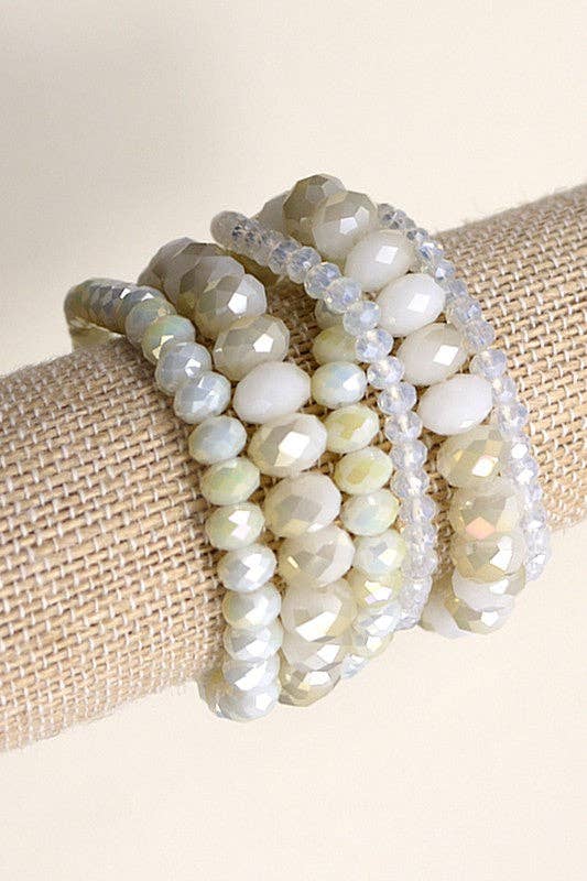 GLASS BEADED STRETCH BRACELET SET | 51B3032706 - Sunfire Tees