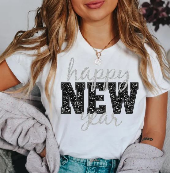 Happy New Year - White - Sunfire Tees