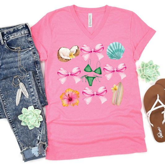 Hawaii Girl Shirt - hot pink - Sunfire Tees