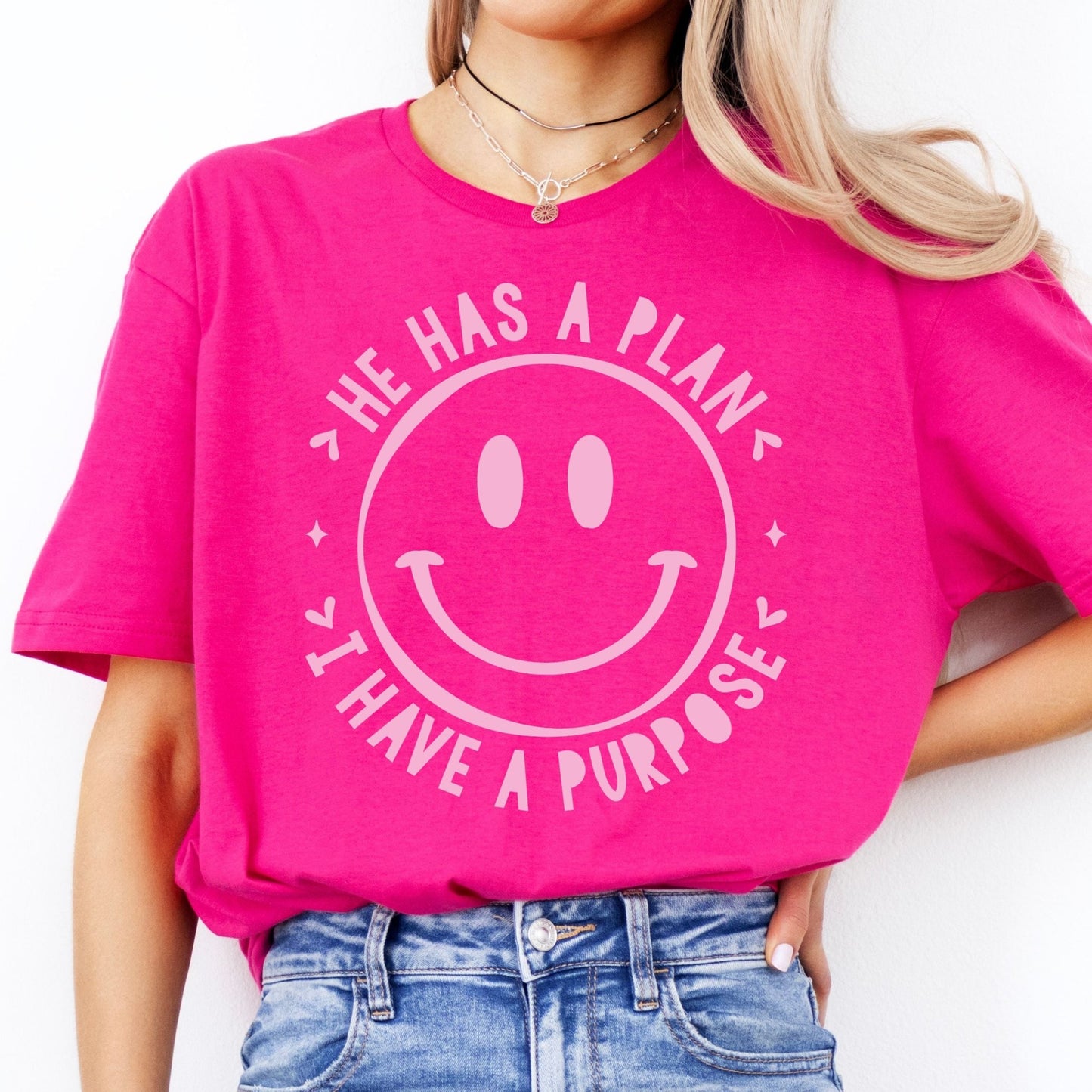 He Has a Plan, I have a Purpose - heliconia - Sunfire Tees