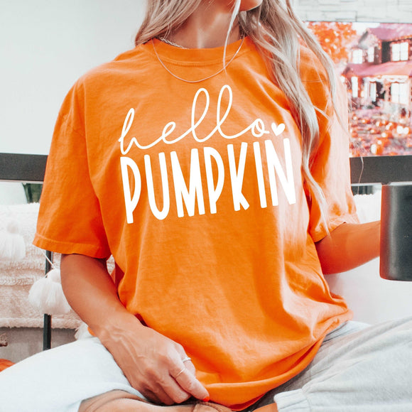 Hello Pumpkin - CC burnt orange - Sunfire Tees