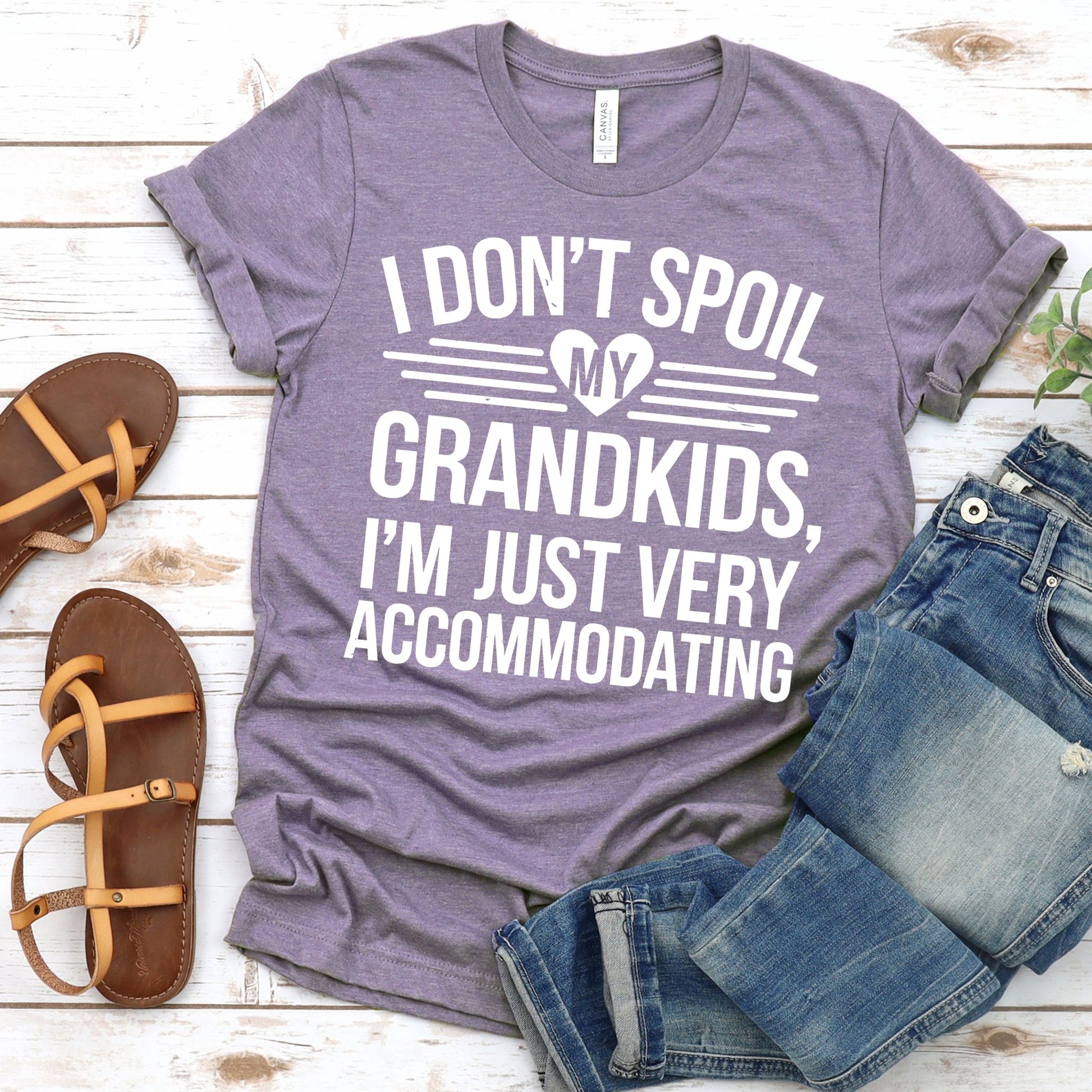 I Don't Spoil My Grandkids - heather purple - Sunfire Tees