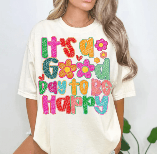 It's a Good Day to Be Happy - natural - Sunfire Tees