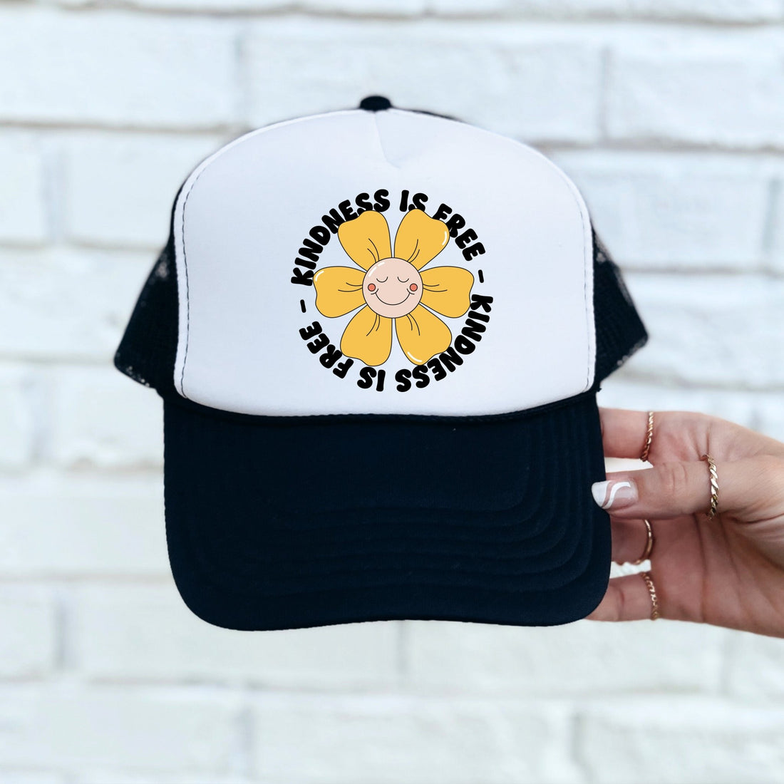 Kindness is Free Trucker Cap – Sunfire Tees