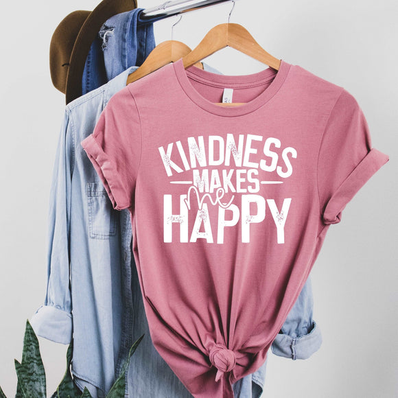 Kindness Makes Me Happy Shirt - Sunfire Tees