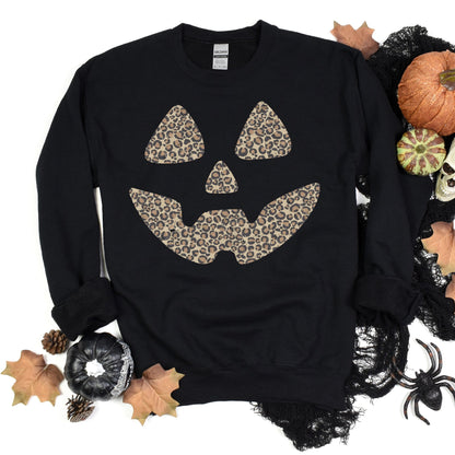 Leopard Jack-o-lantern - black - Sunfire Tees