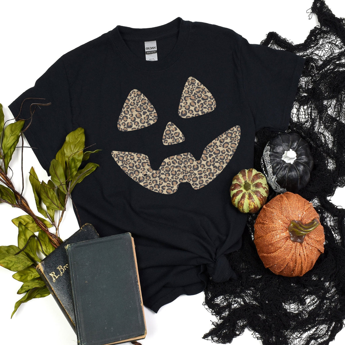 Leopard Jack-o-lantern - black - Sunfire Tees