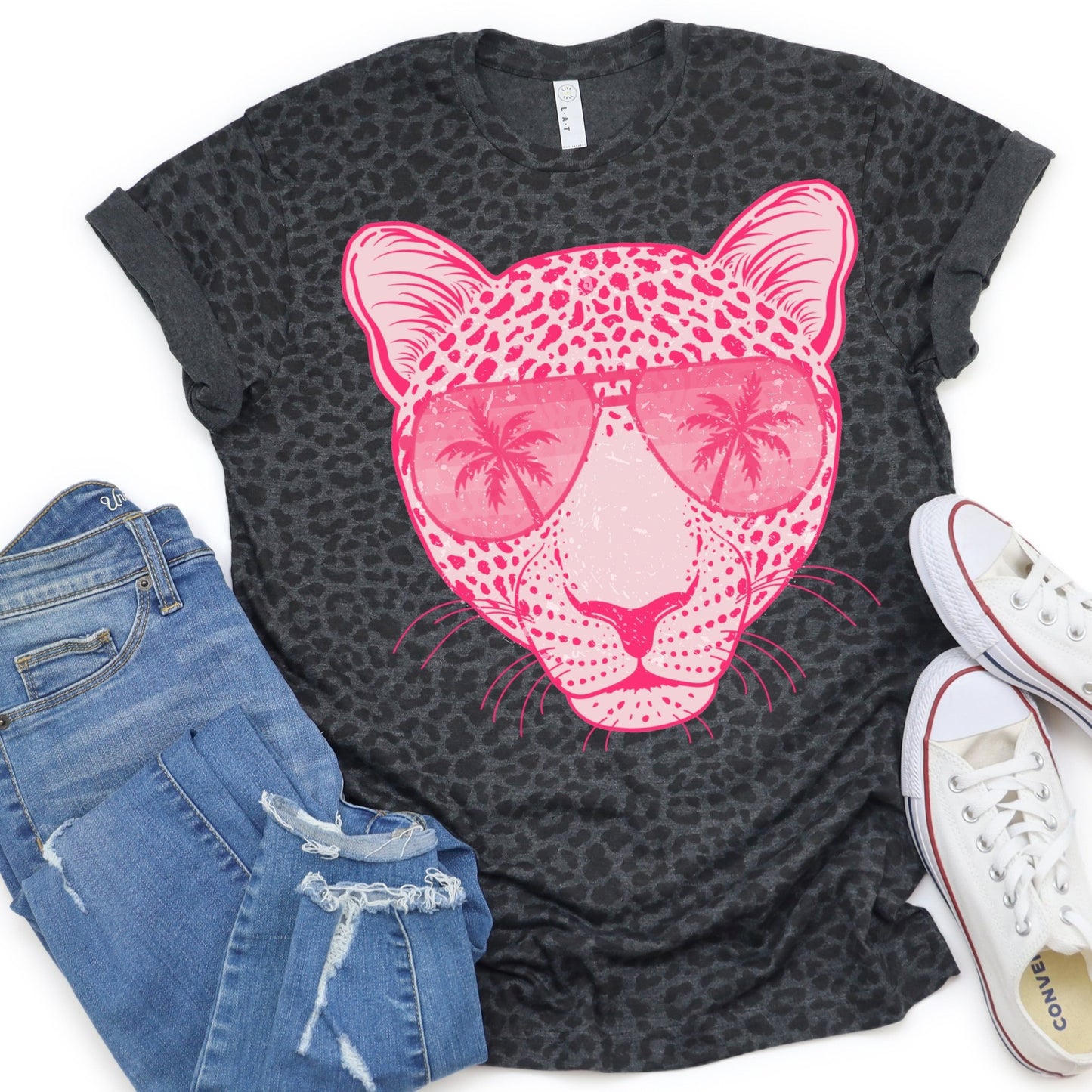 Leopard on Leopard Tee - Sunfire Tees