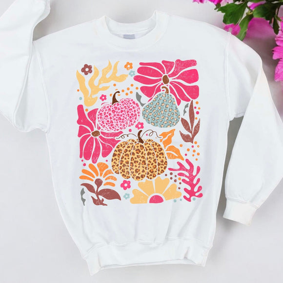 Leopard Pumpkins & Flowers shirt - Sunfire Tees