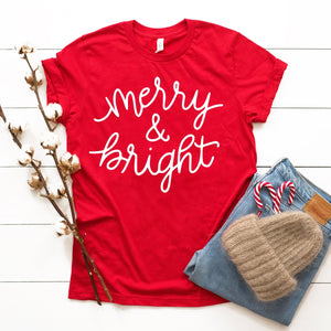 Merry & Bright - Red - Sunfire Tees