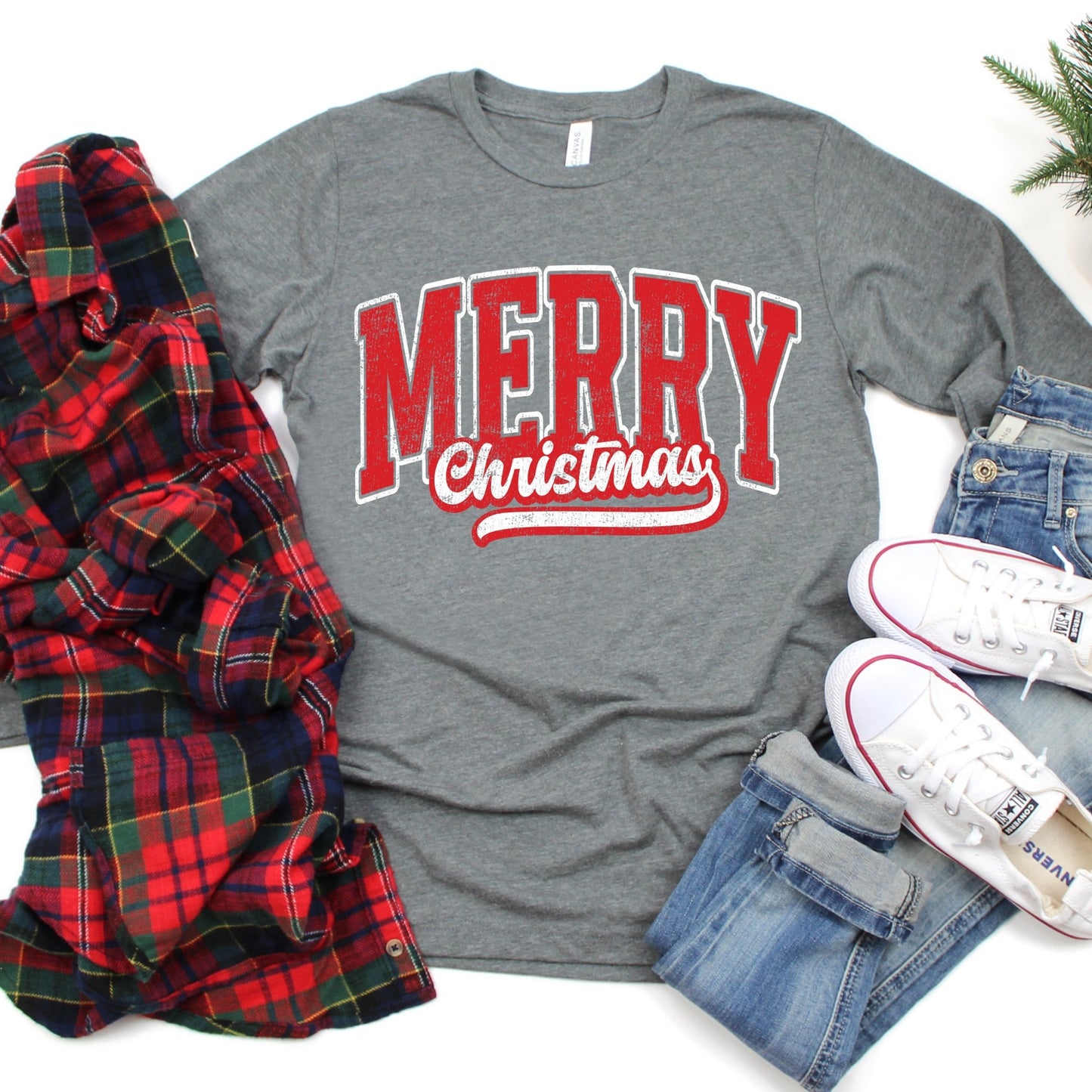 Merry Christmas - graphite gray - Sunfire Tees