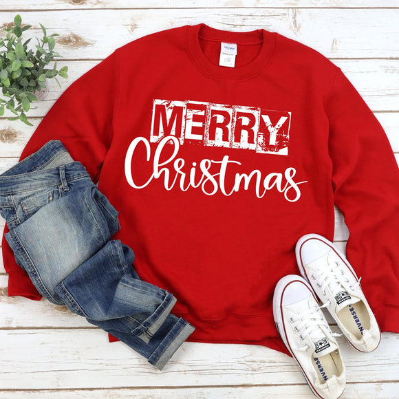 Merry Christmas Shirt or Sweatshirt - Sunfire Tees