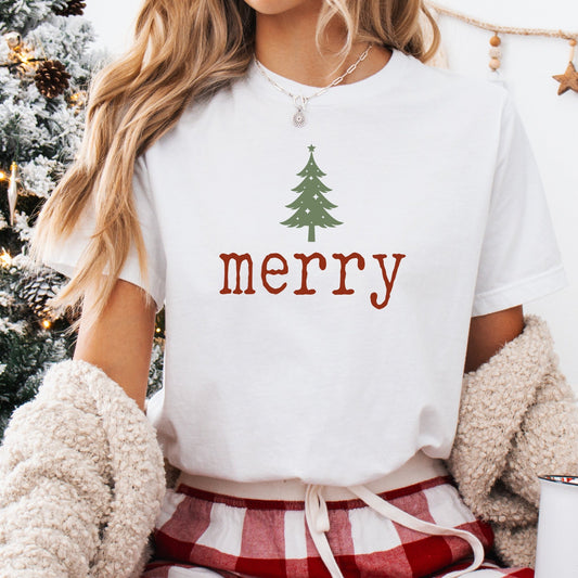 Merry 🎄 - Comfort Colors - Sunfire Tees