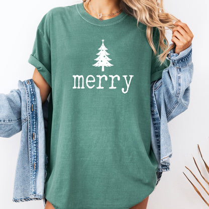 Merry 🎄 - Comfort Colors - Sunfire Tees