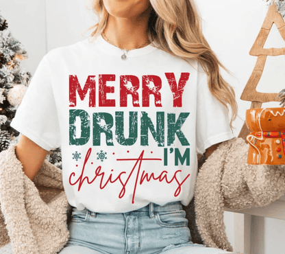 Merry Drunk I'm Christmas - Sunfire Tees