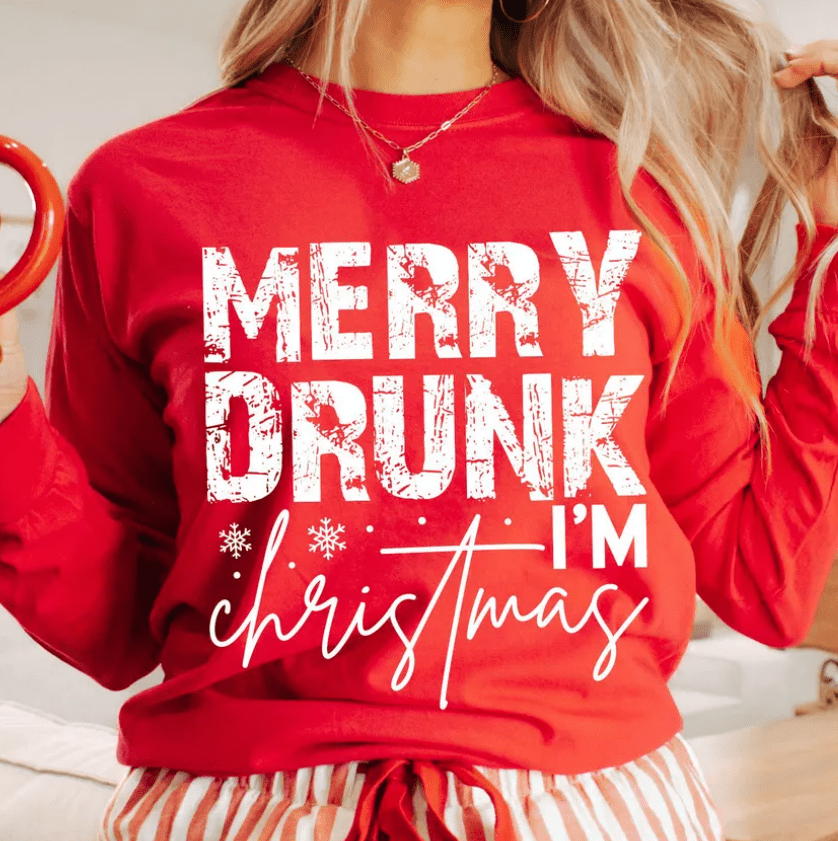 Merry Drunk I'm Christmas - Sunfire Tees