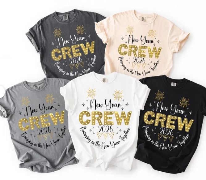 New Year Crew - Comfort Colors - Sunfire Tees