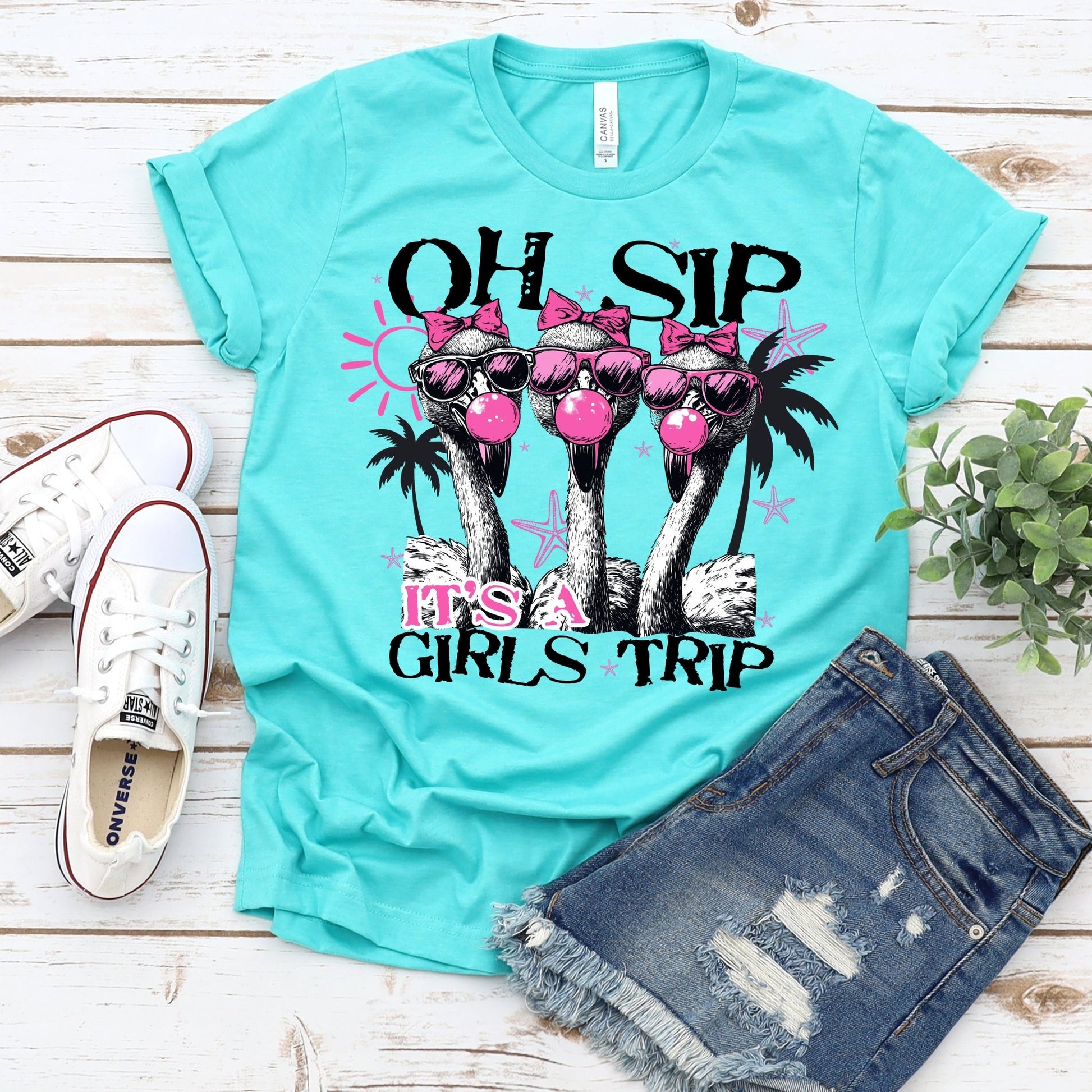 Oh Sip It's a Girls' Trip - Sunfire Tees