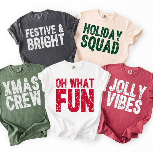 Oh What Fun Christmas Tees - Comfort Colors - Sunfire Tees