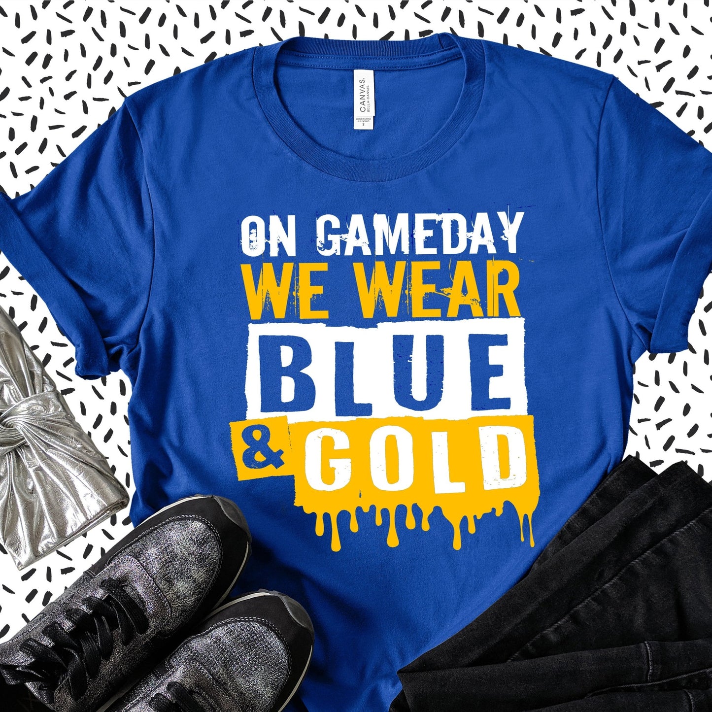 On Gameday we Wear Blue & Gold - Sunfire Tees