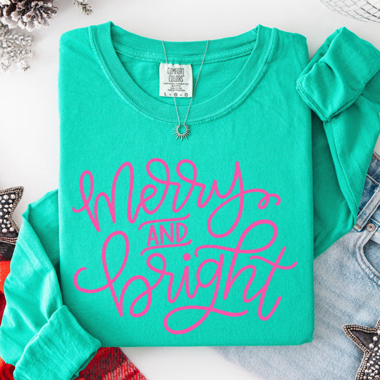 Pink Merry & Bright - CC Island Green - Sunfire Tees