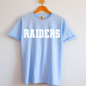 Puff Raiders on Comfort Colors Hydranga - Sunfire Tees