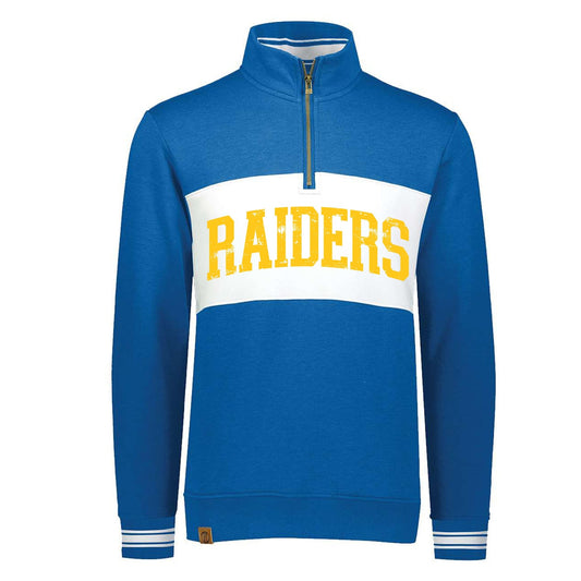 Quarter Zip Raiders Pullover - Sunfire Tees
