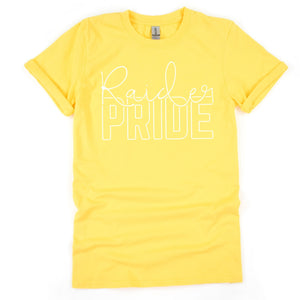 Raider Pride - daisy w/ white print - Sunfire Tees