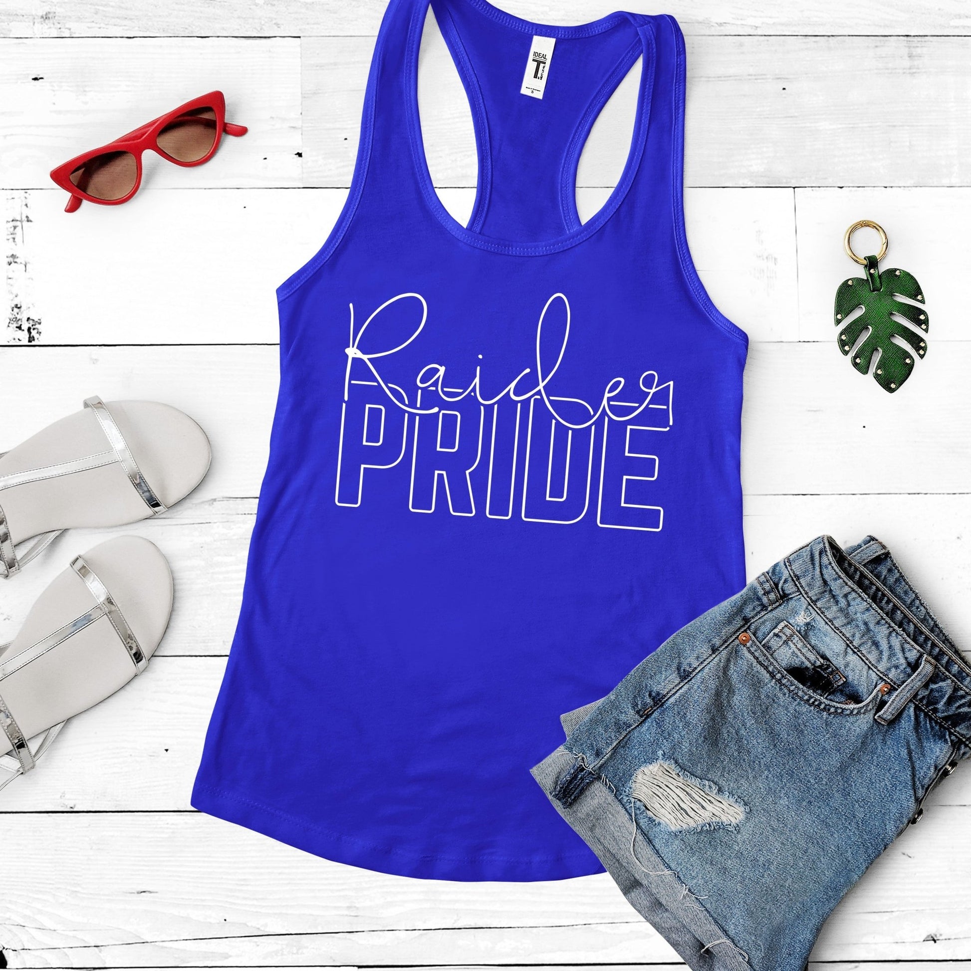 Raider Pride - royal w/ white print - Sunfire Tees