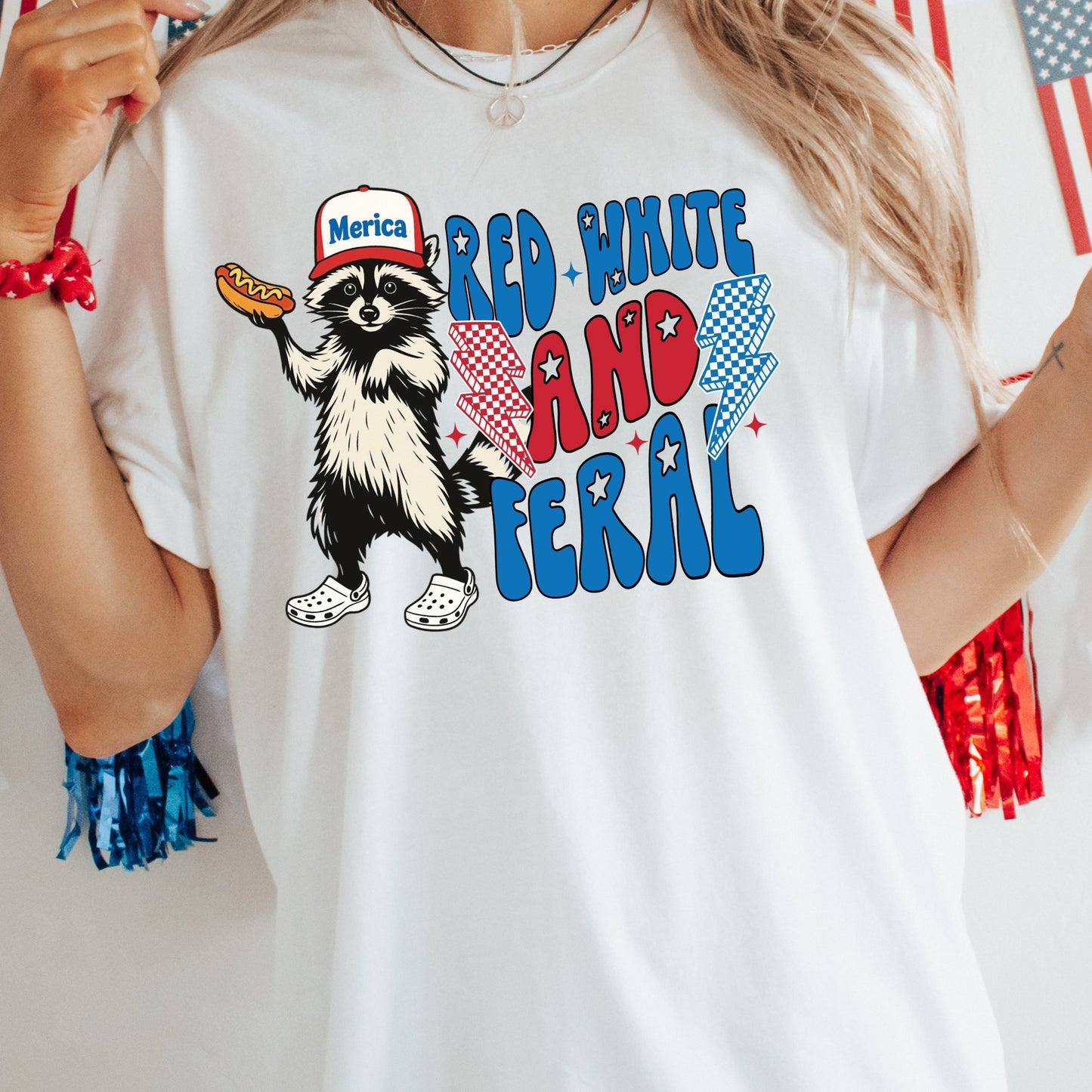 Red White & Feral - Sunfire Tees