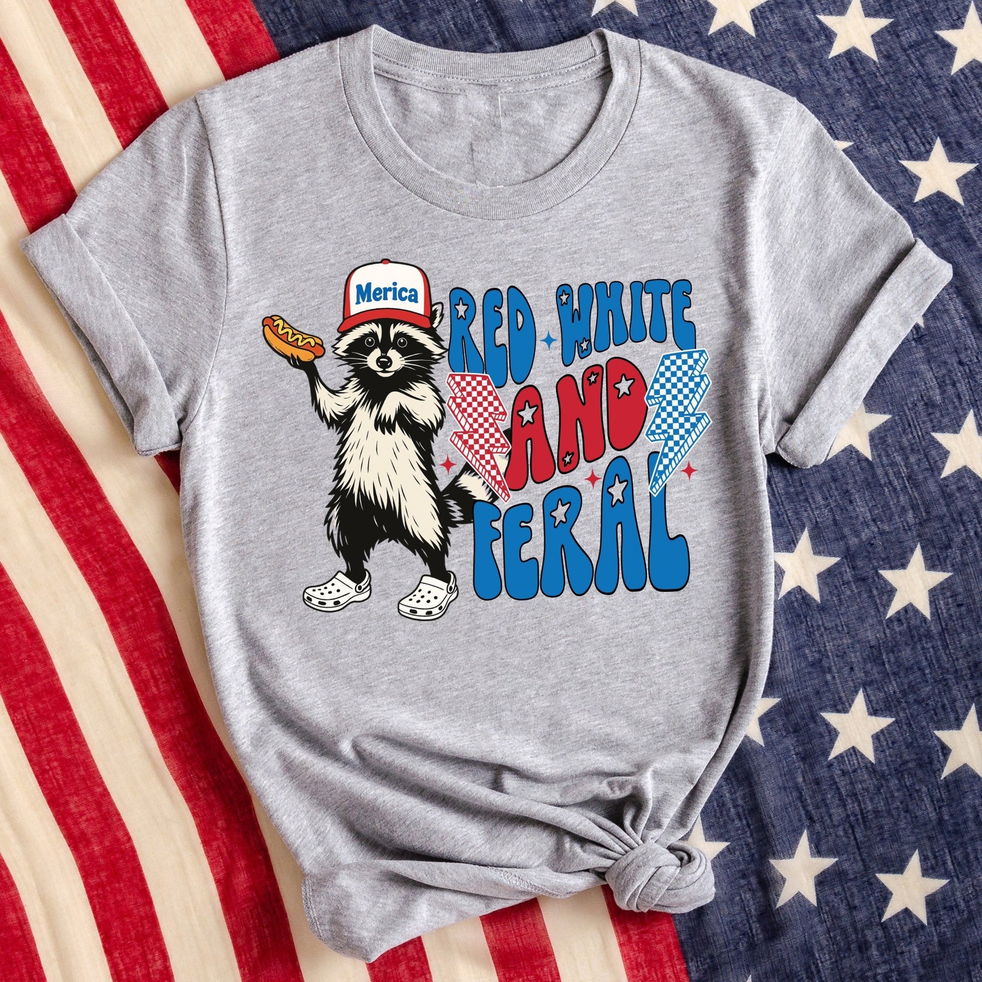 Red White & Feral - Sunfire Tees