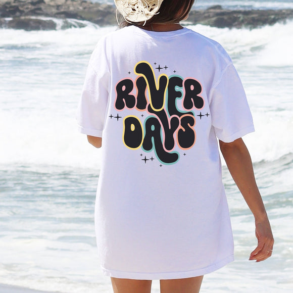 River Days - Comfort Colors Shirt - Sunfire Tees