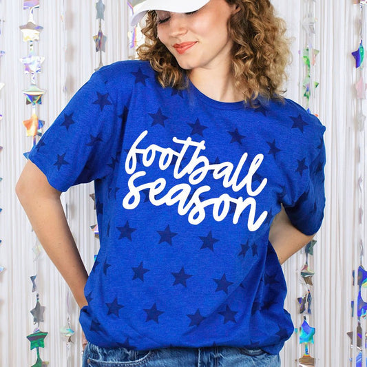 Royal Star Football Season Tee - Sunfire Tees