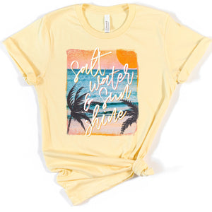 Saltwater & Sunshine - heather french vanilla - Sunfire Tees