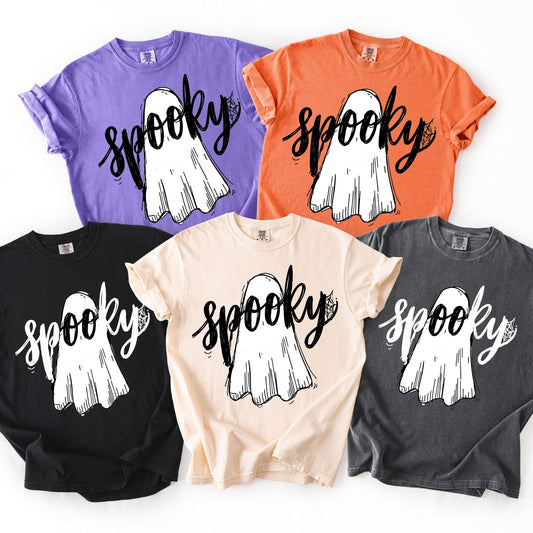 Spooky Ghost - Comfort Colors - Sunfire Tees