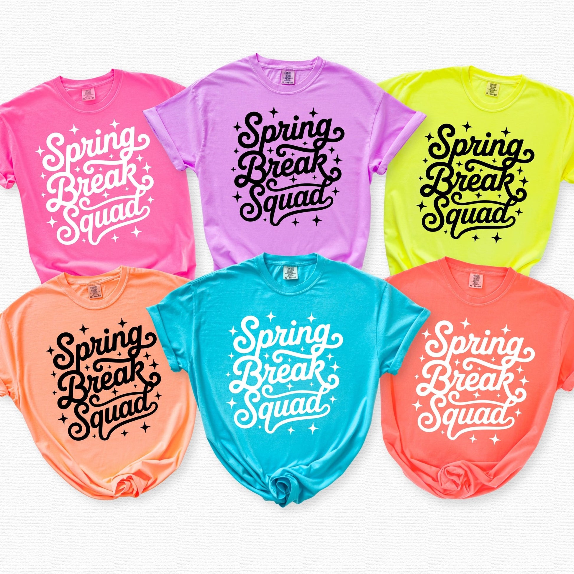 Spring Break Squad - Comfort Colors - Sunfire Tees