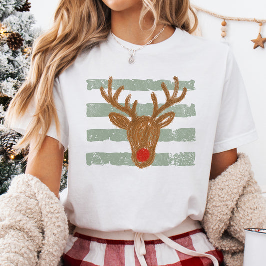 Striped Rudolph - CC White