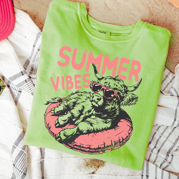 Summer Vibes - Lime Green - Sunfire Tees