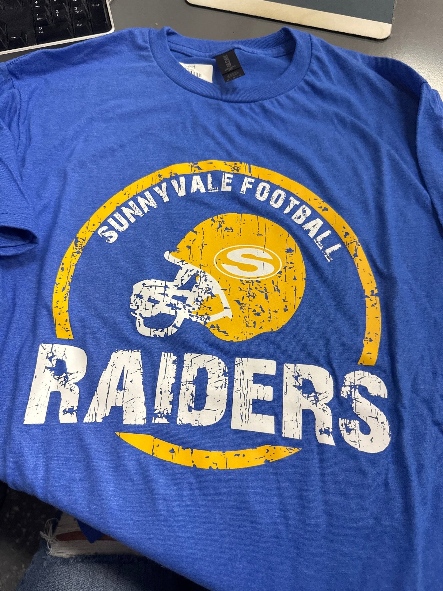 Sunnyvale Football - heather royal - Sunfire Tees