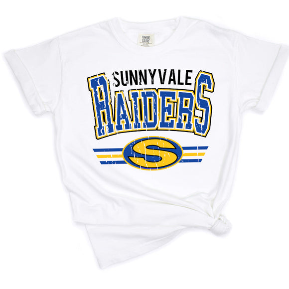 Sunnyvale Raiders Distressed - CC white