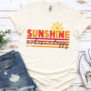 Sunshine Makes me Happy - natural - Sunfire Tees