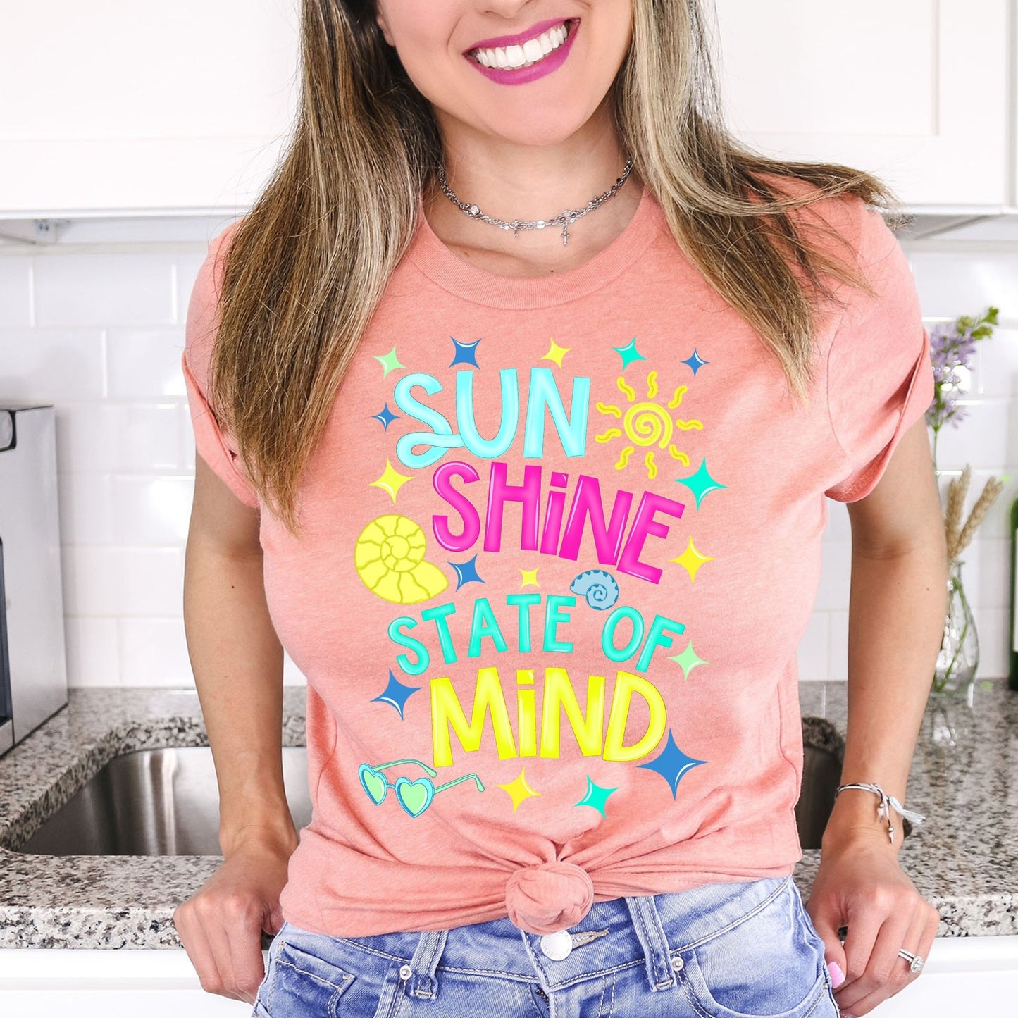 Sunshine State of Mind - heather sunset - Sunfire Tees