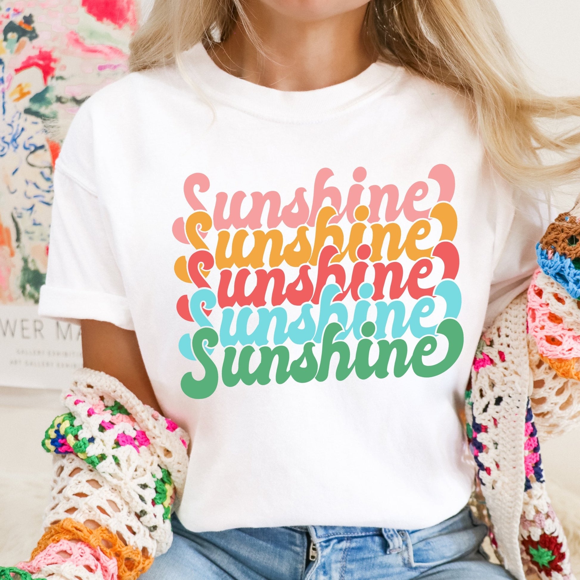 Sunshine, Sunshine, Sunshine - white - Sunfire Tees