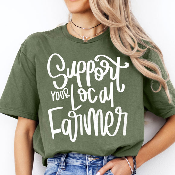 Support Your Local Farmers - NEW military - Sunfire Tees