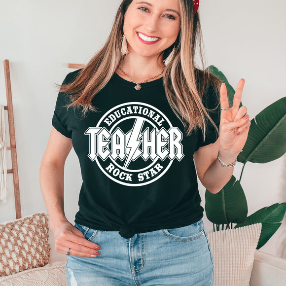 Educational Rockstar Teacher - choose your color