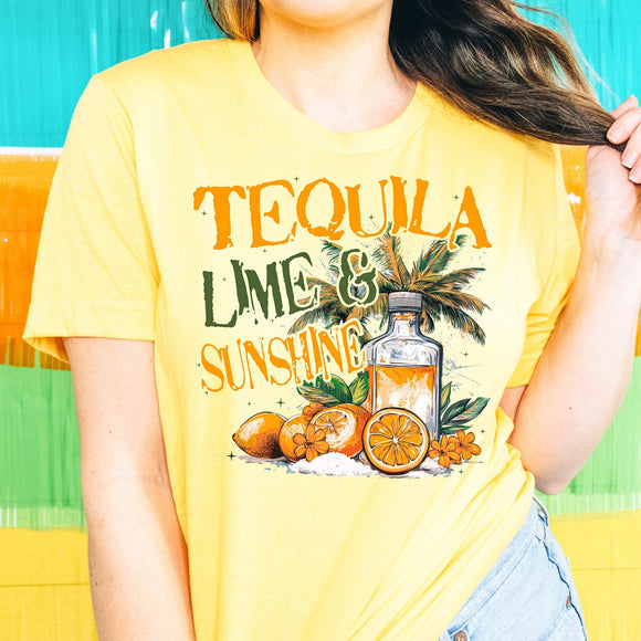 Tequila, LIme & Sunshine - Yellow - Sunfire Tees