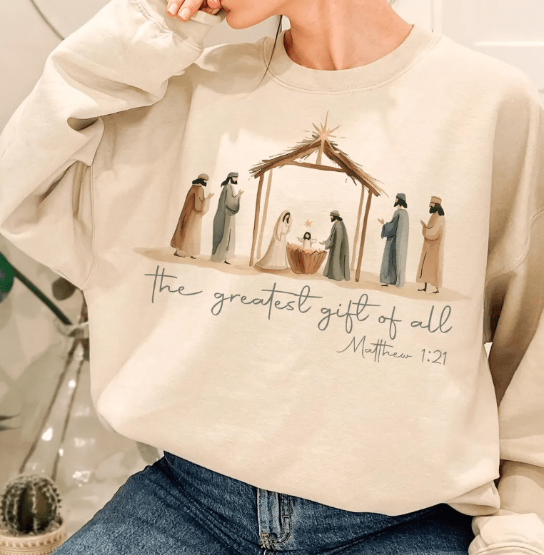 The Greatest GIft of All - Ivory - Sunfire Tees